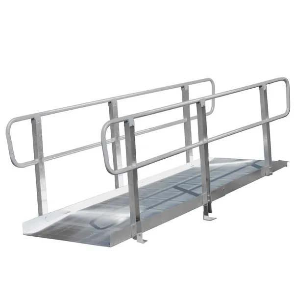 10' L - PVI OnTrac Wheelchair Access Ramp with Handrails - 850 lbs