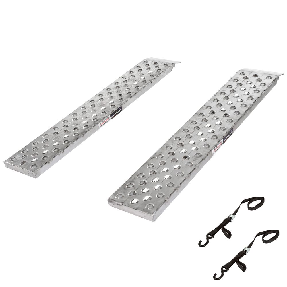 EZ Traction Aluminum Hybrid End Car Trailer Ramps - 3,000 lb per axle ...