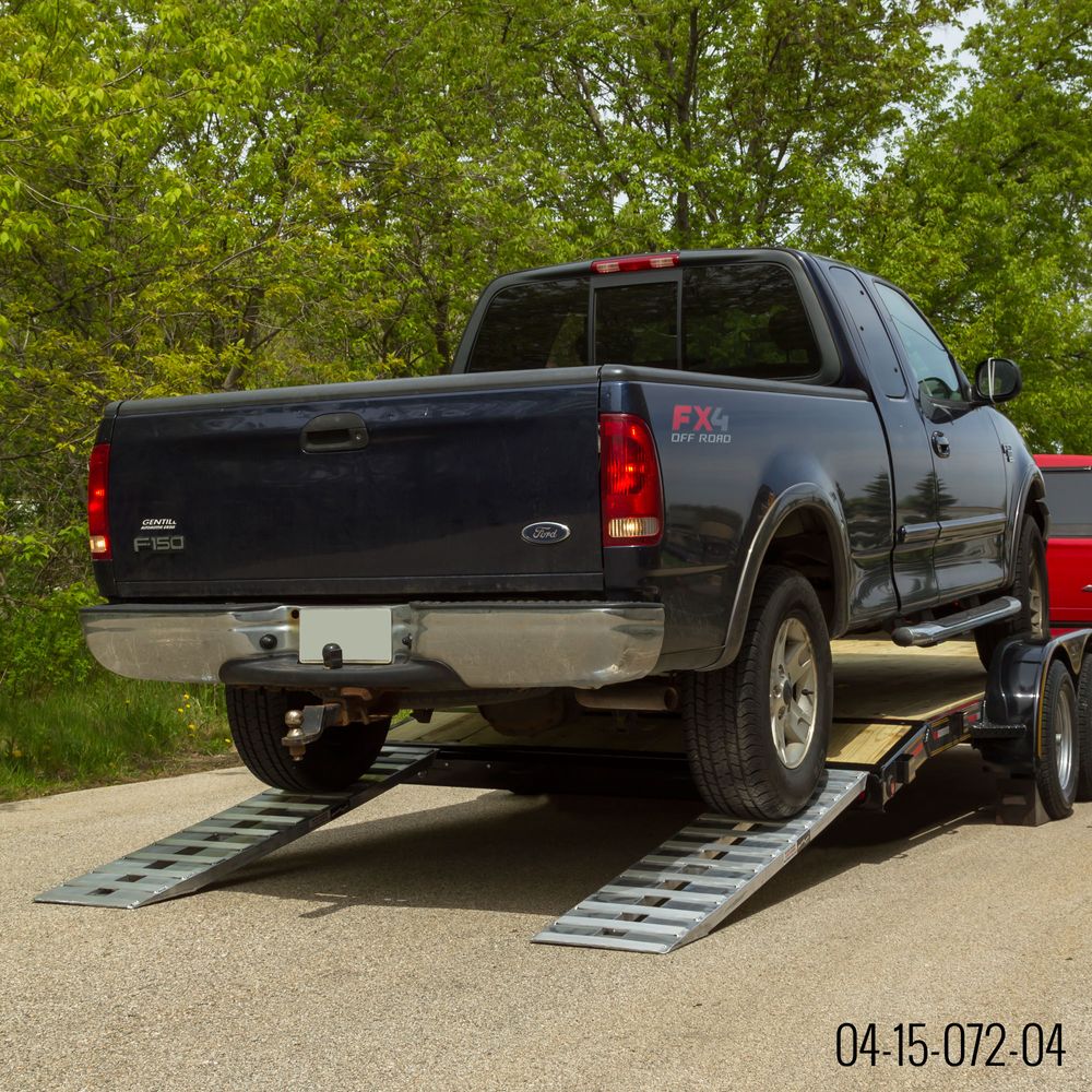 thumbnail image 2 of Skyup2018 72” X 15” Aluminum Loading Ramps – 6500 Lbs Capacity, Hook End, 6063 Aluminum, Pair 2 of 6