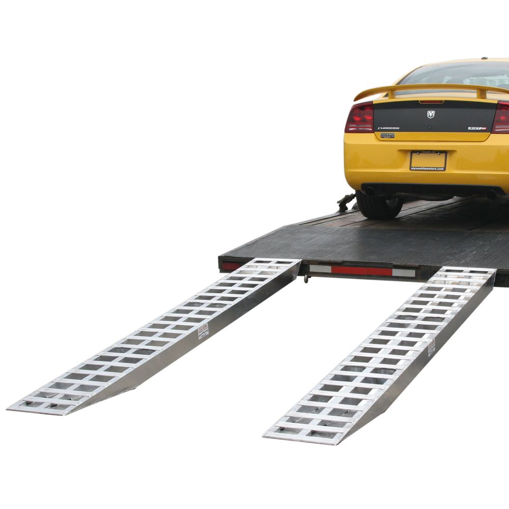 Aluminum Pin-On End Car Trailer Ramps - 120