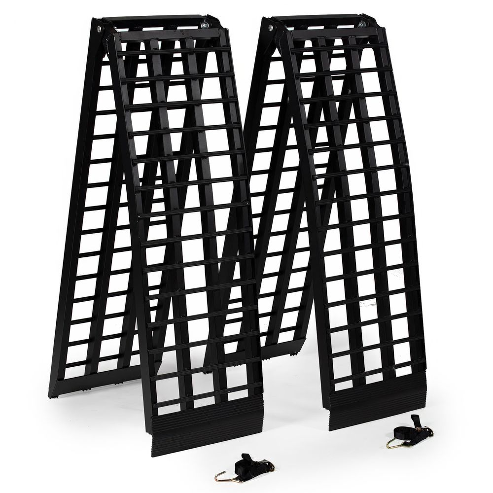 9 Ft Heavy Duty UTV ATV Loading Ramps 4 Beam Aluminum 9 Foot Heavy Duty ...