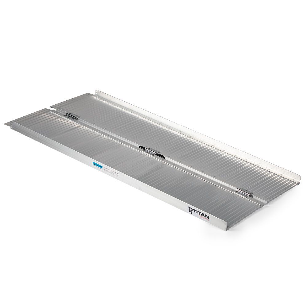 Silver Ramp Titan Ramps 4' Folding Wheelchair Ramp - 600 lb. Capacity | Discount Ramps