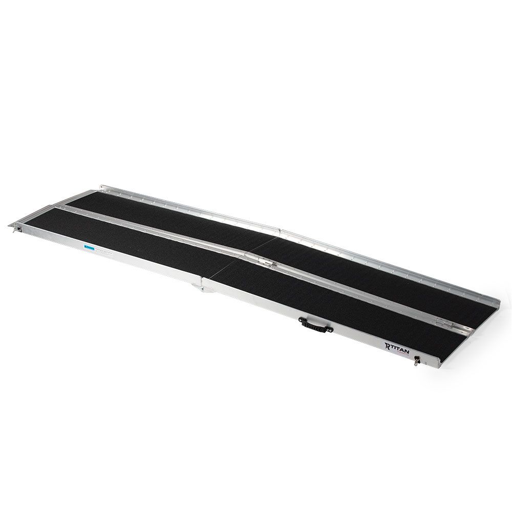 Small Titanium Ramp Titan Ramps 8' Multifold Aluminum Wheelchair Ramp - 600 lb. | Discount ...