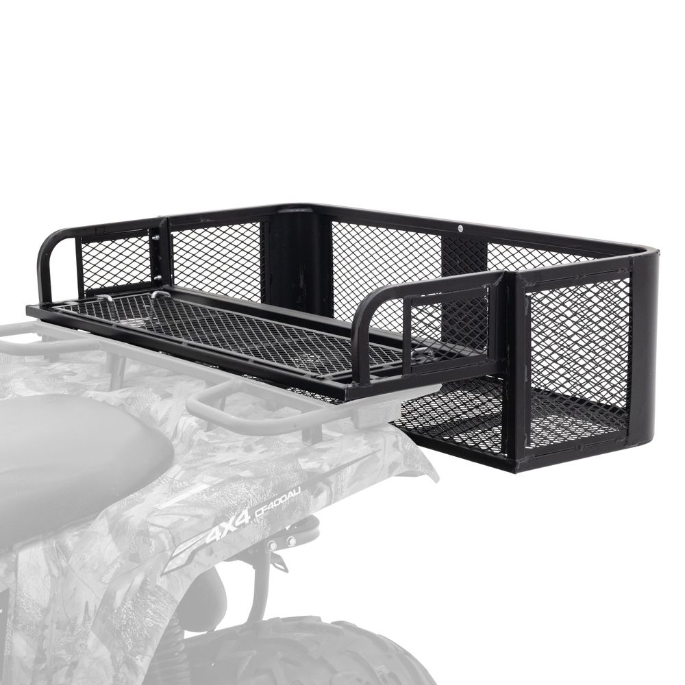 Atv Storage Ramp Titan Ramps Universal ATV/UTV Rear Drop Cargo Basket Rack | Discount Ramps