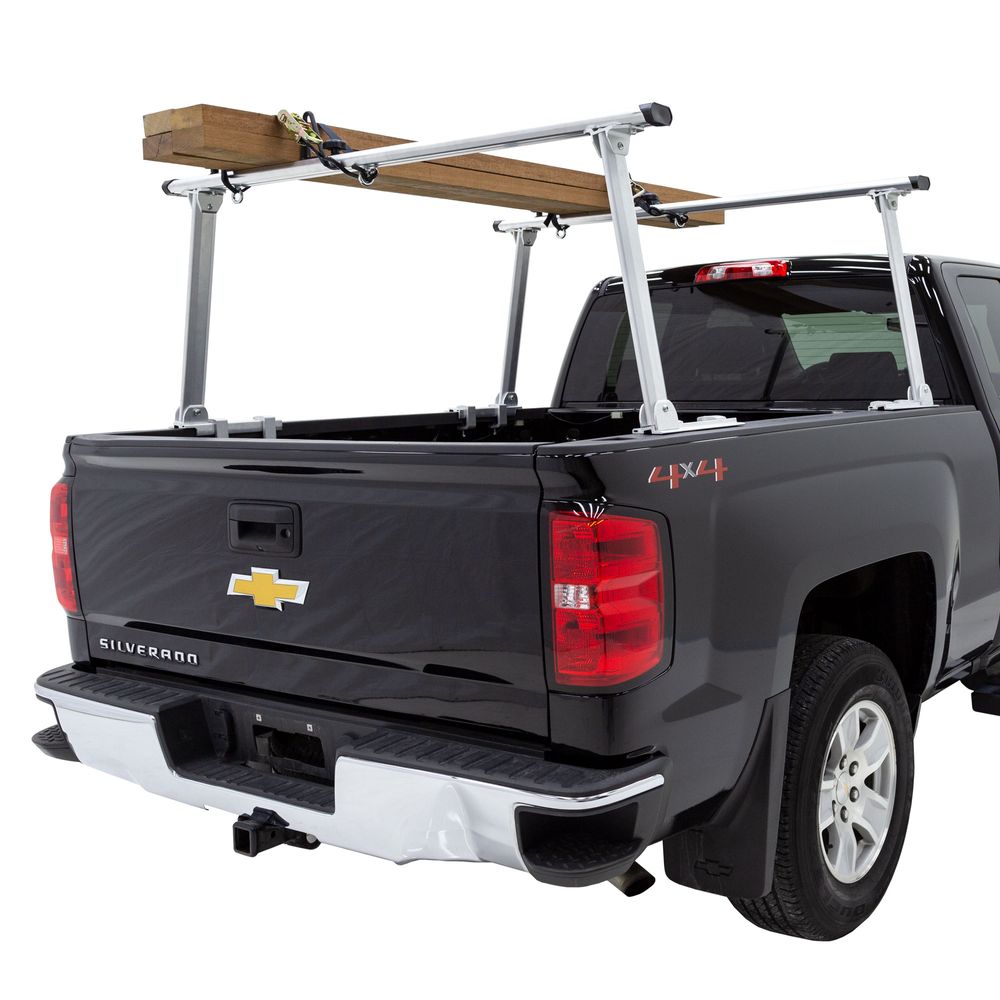 thumbnail image 2 of Lumber Rack 71-Inch Aluminum Truck Ladder Rack - 800 Lbs Capacity With 8 No-Drill C-Clamps Ladder Accessories 2 of 9