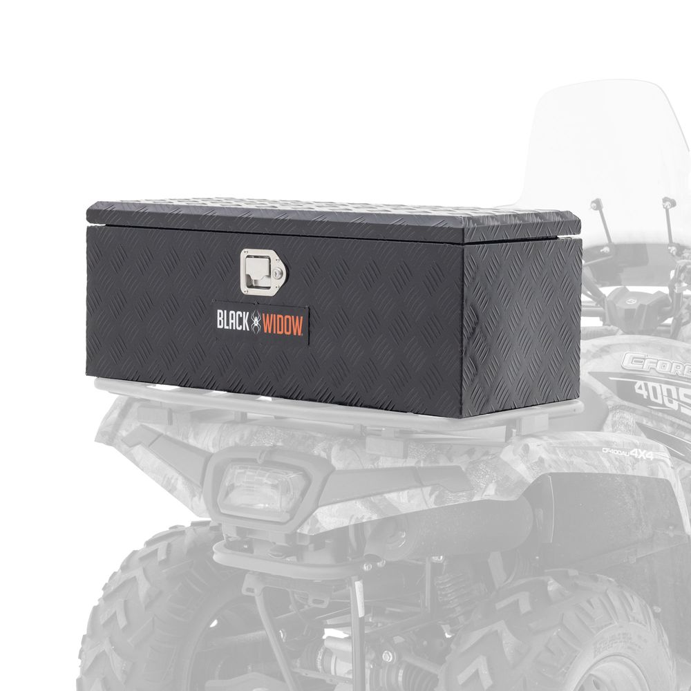 Black Widow Aluminum Rear ATV or Trailer Storage Box | Discount Ramps