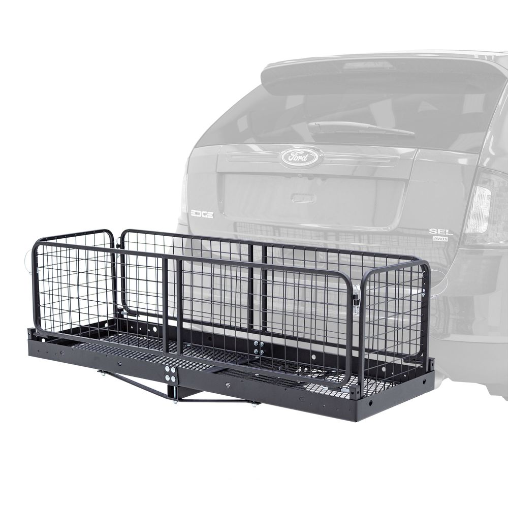 Elevate Outdoor Folding Sides Hitch Mounted Cargo Carrier