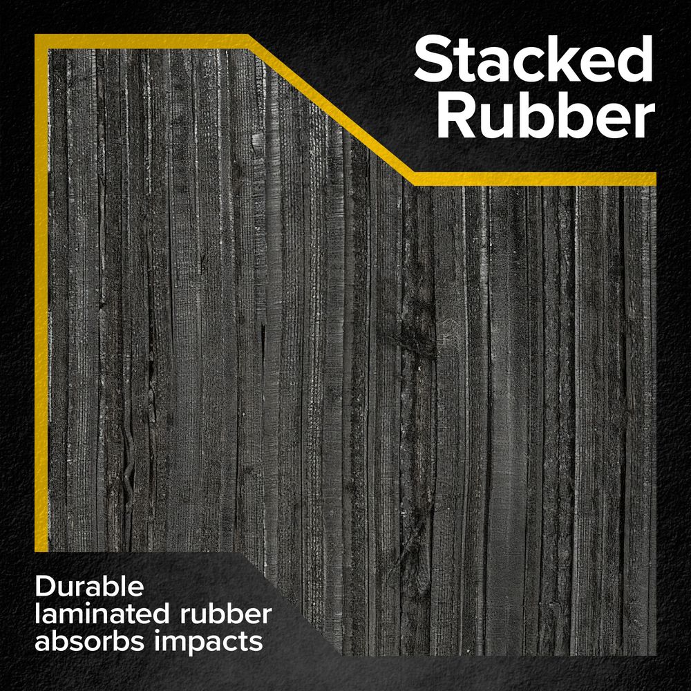 thumbnail image 2 of Guardian 16" X 10" X 4.5" Deep Horizontal Laminated Dock Bumper – Heavy Duty Rubber (DB-L1410) 2 of 6