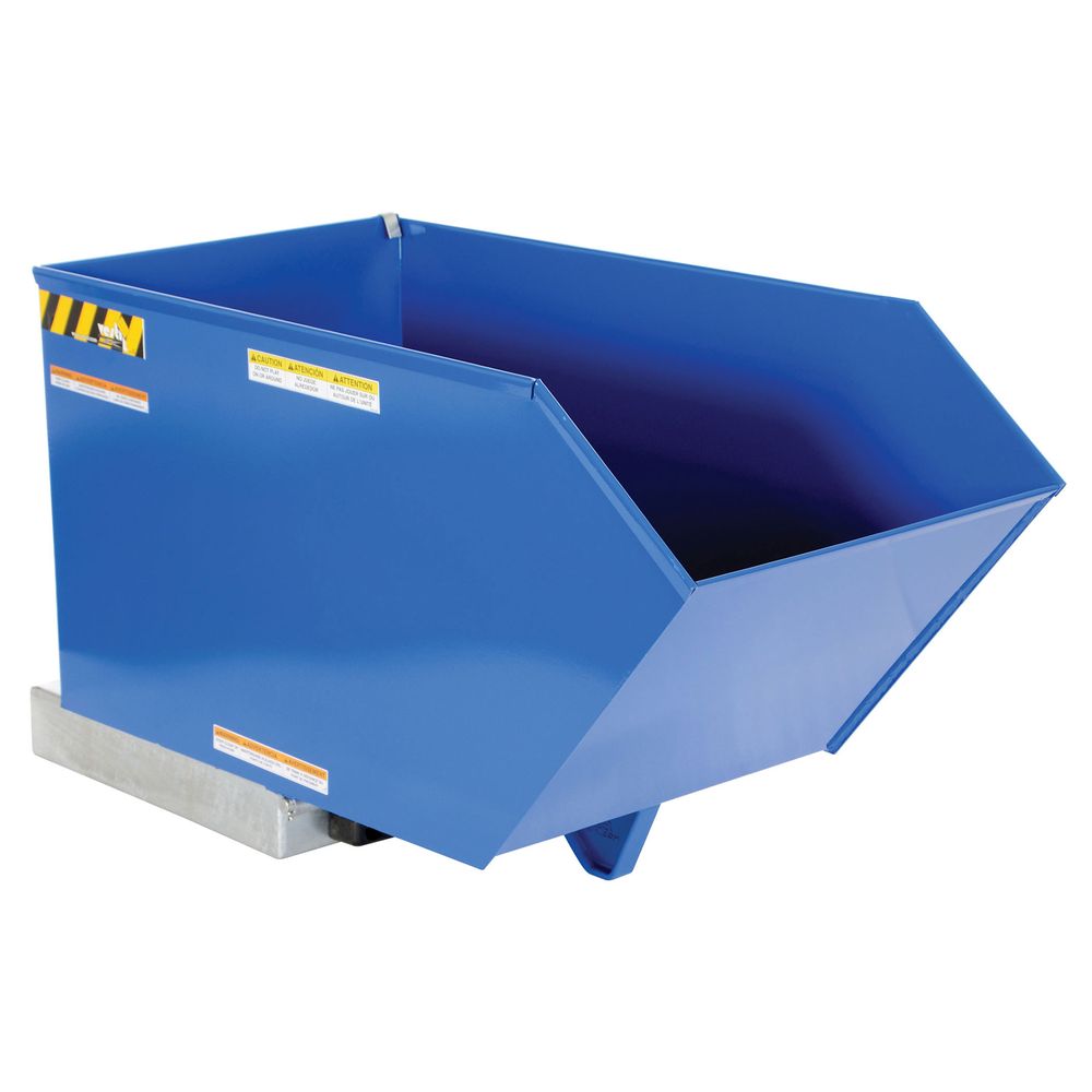 Vestil 1/2 Cu. Yd. Light-Duty Low-Profile Steel Hopper | Discount Ramps