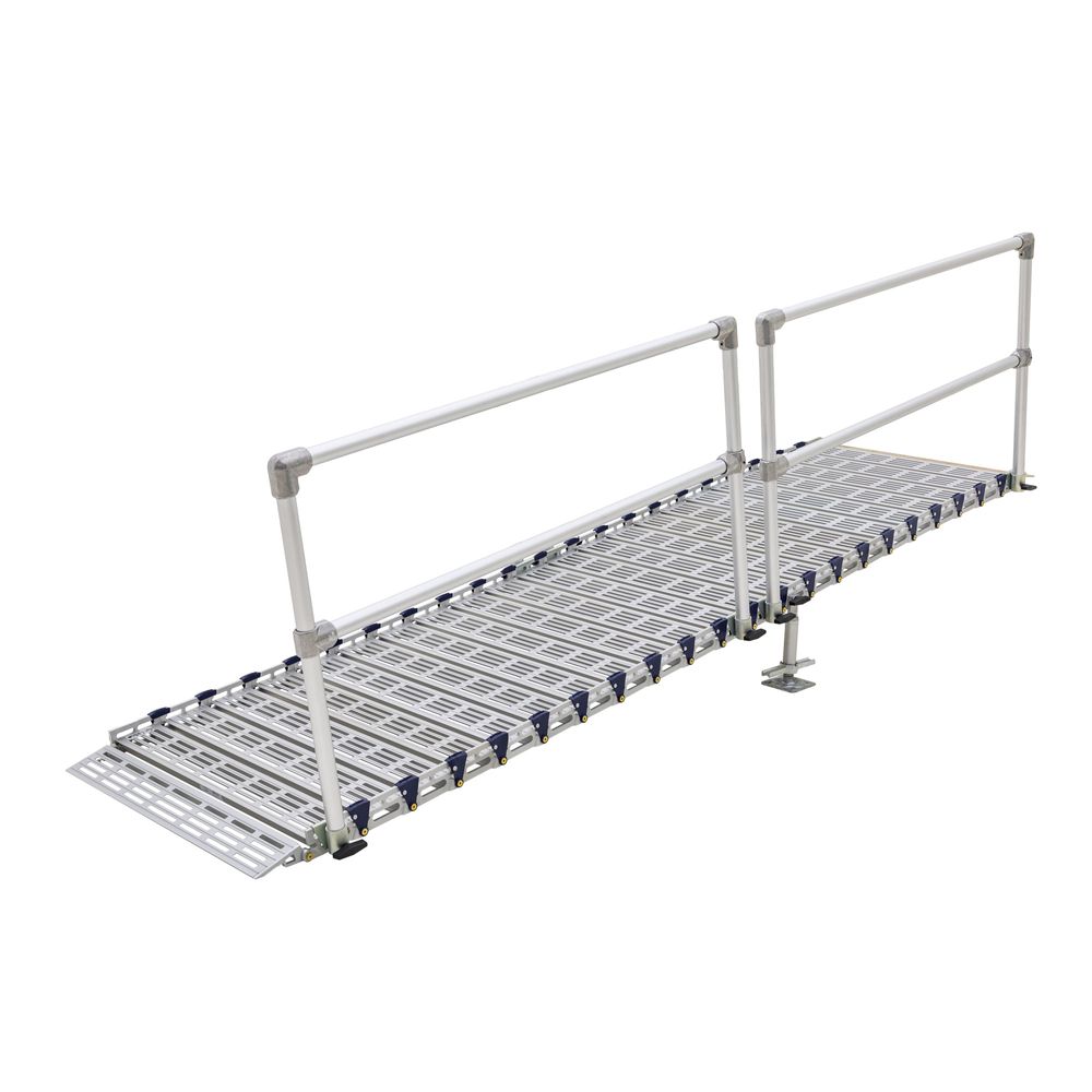 Silver Ramp 24' Silver Spring Roll-Tek Modular Ramp Kit with Single Handrail ...