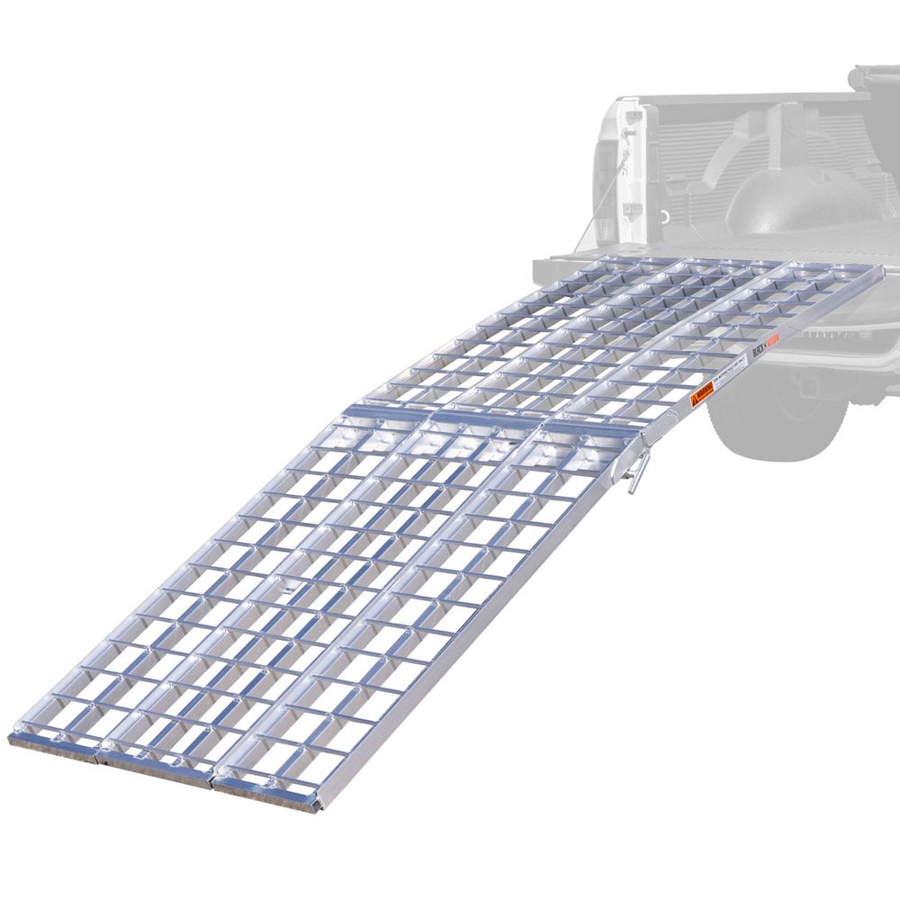 3 Piece Ramp Black Widow Aluminum Folding Arched Motorcycle Ramp - 9' Long ...