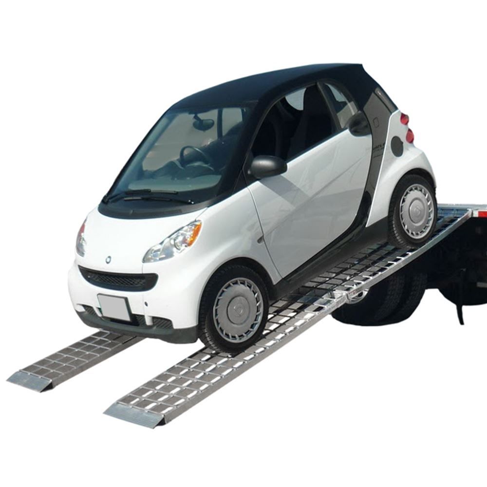 Big Boy II Aluminum Hybrid End Folding Smart Car Trailer Ramps - 2,000 ...