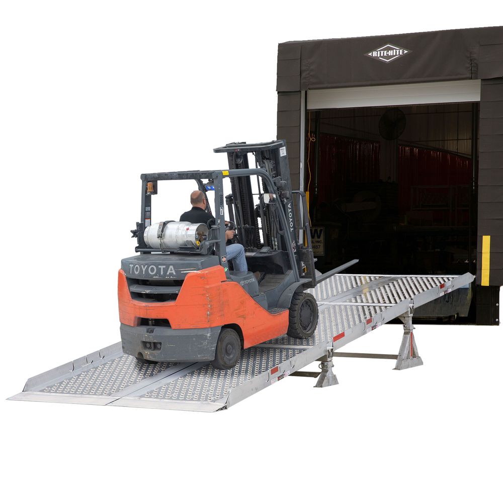 Box Roll Off Ramp Aluminum Portable Modular Box Truck Ramp System - 25,000 or 30,000 ...