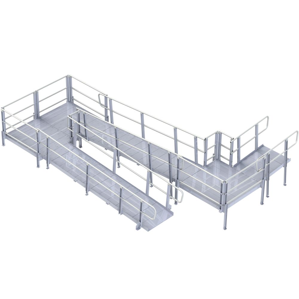 PVI Modular XP Aluminum Ramps - Platform Sections | Discount Ramps
