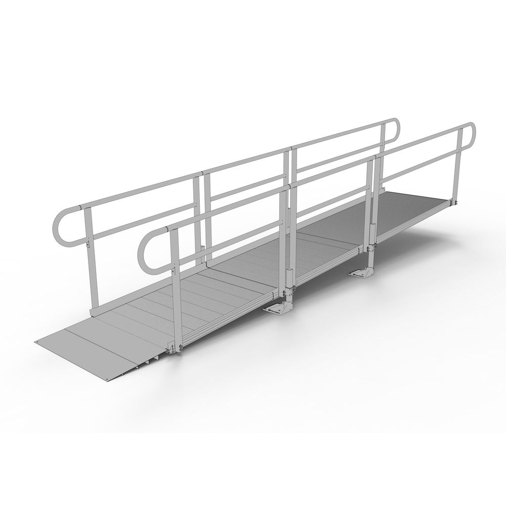 Straight Ramp Kit 14' EZ-ACCESS® PATHWAY Straight Wheelchair Ramp Kit | Discount Ramps