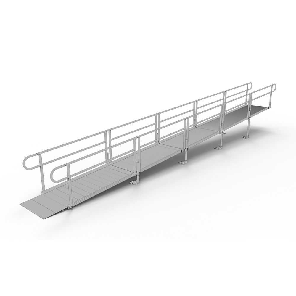 30' EZ-ACCESS® PATHWAY Straight Wheelchair Ramp Kit | Discount Ramps