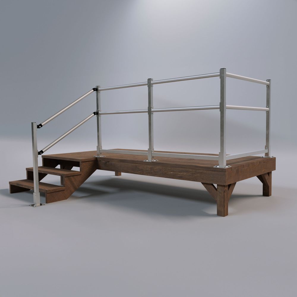 EZ-ACCESS RAILWAY Straight and Angled Handrail kits | Discount Ramps