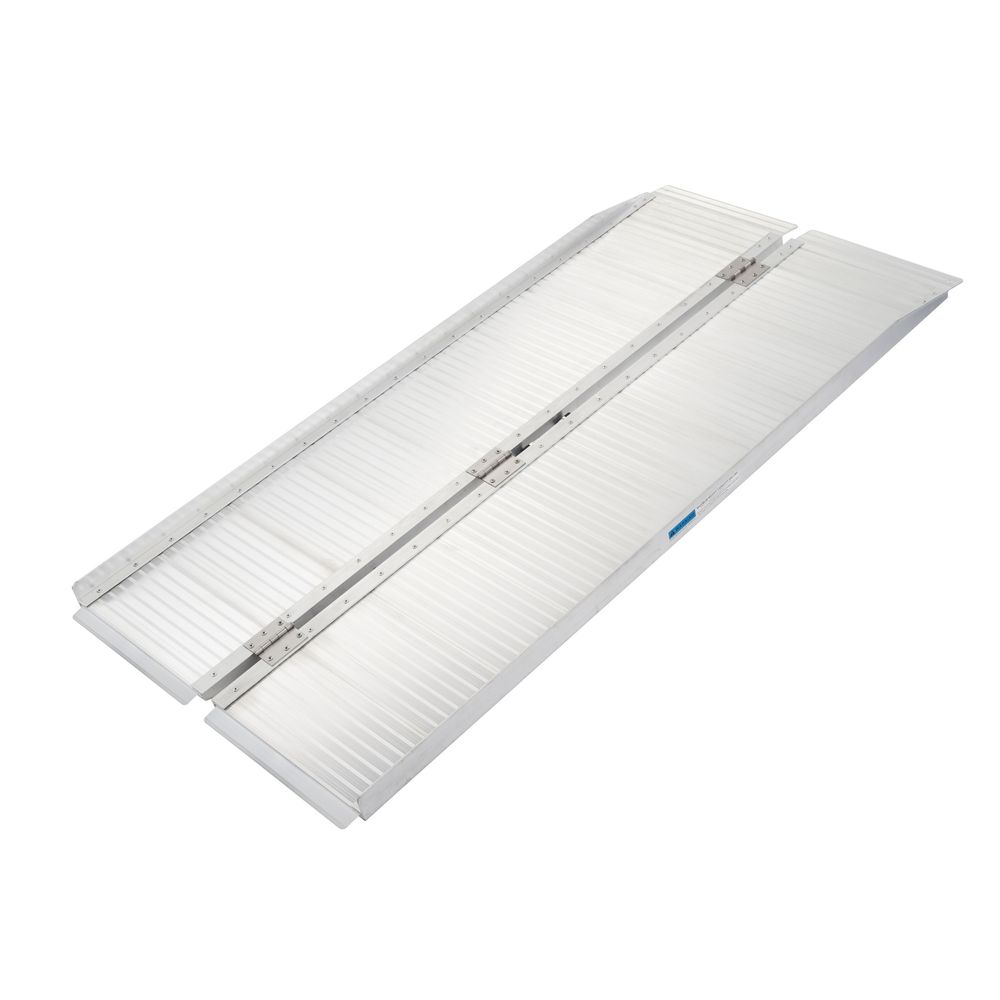 Silver Ramp 5' Silver Spring Aluminum Single Fold Wheelchair Ramp - 600 lbs ...