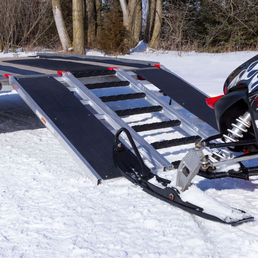 8PC HDPE Snowmobile Ski Guides - 60" Low Profile Ramp Protectors For Truck & Trailer