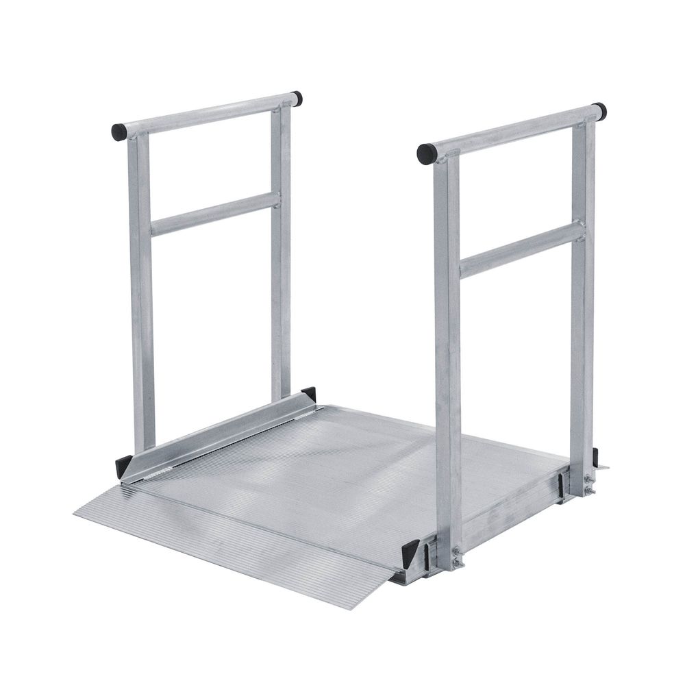 Silver Cross Ramp 3' L -Silver Spring Aluminum Wheelchair Access Ramps with Handrails ...
