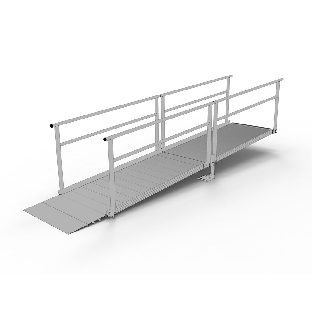 Straight Ramp Silver Spring Silver Spring Clearway 12' Straight Ramp for Entryway | Discount Ramps