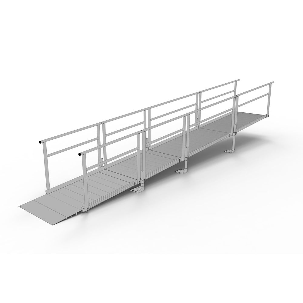 Silver Spring Clearway 21' Straight Ramp for Entryway | Discount Ramps