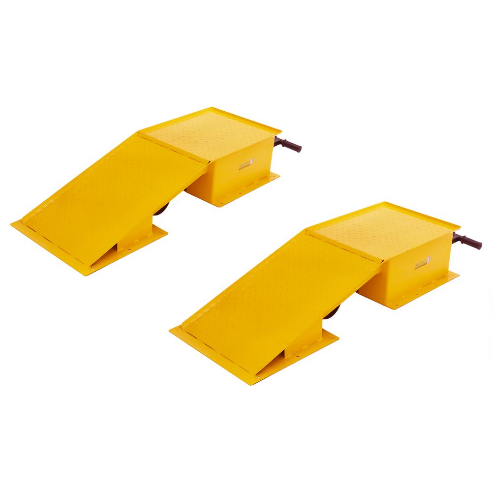 Wheel Loader Ramp Guard Guardian Truck Service Ramps with Retractable Wheels – 40,000 lb. per ...